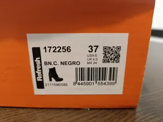 Botas de tacón negras talla 37 marca Resfresh