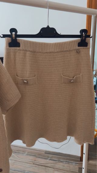 Conjunto punto beige LIQUIDACIÓN X CIERRE