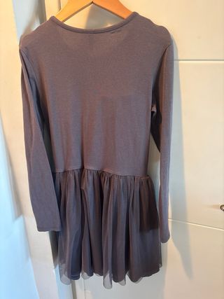 Vestido Benetton estrella lentejuelas tul 8-10 año