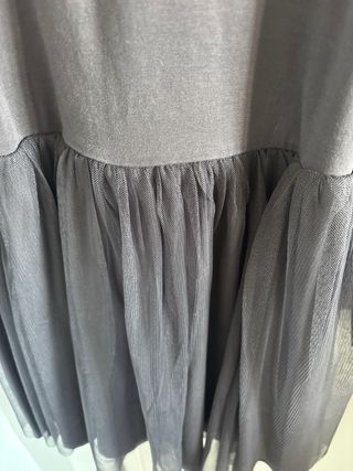 Vestido Benetton estrella lentejuelas tul 8-10 año