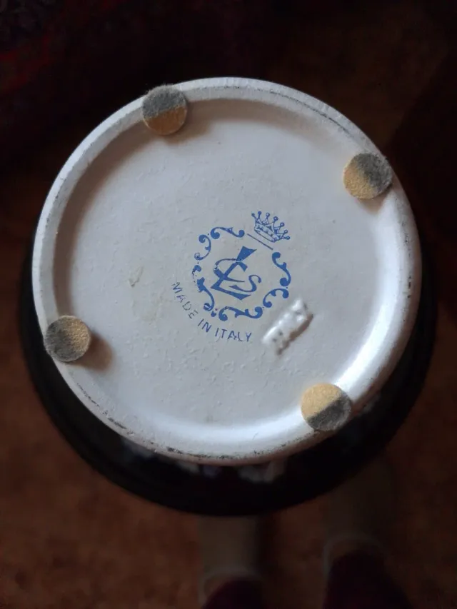 Lote 3 Vasi in Ceramica Porcellana Fiori