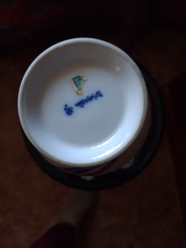 Lote 3 Vasi in Ceramica Porcellana Fiori