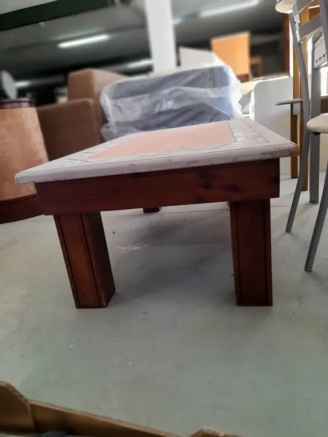 Mesa de centro cerámica y madera