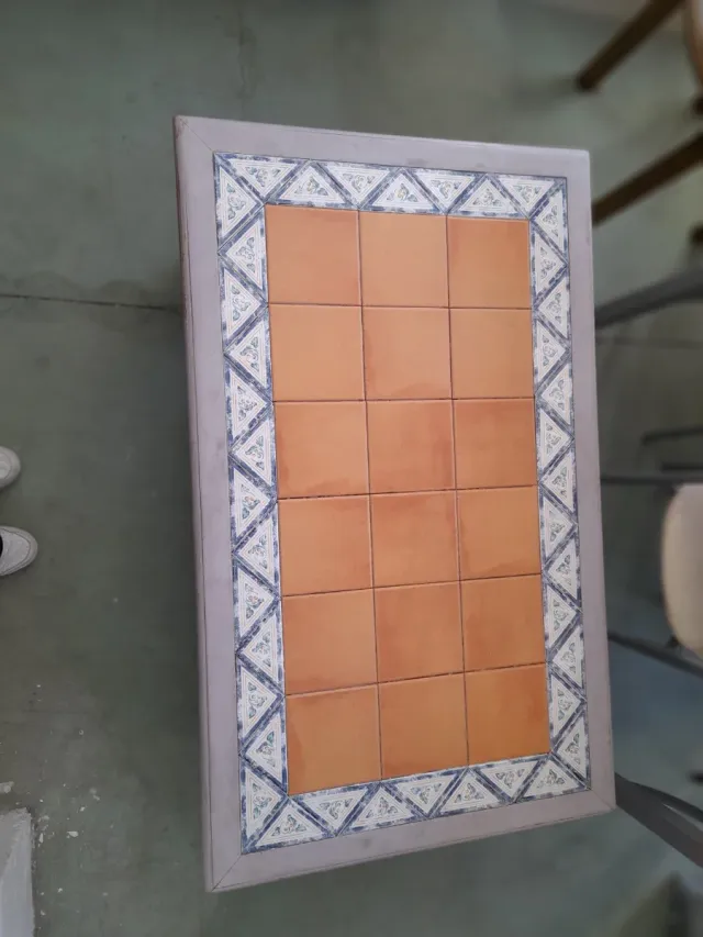 Mesa de centro cerámica y madera