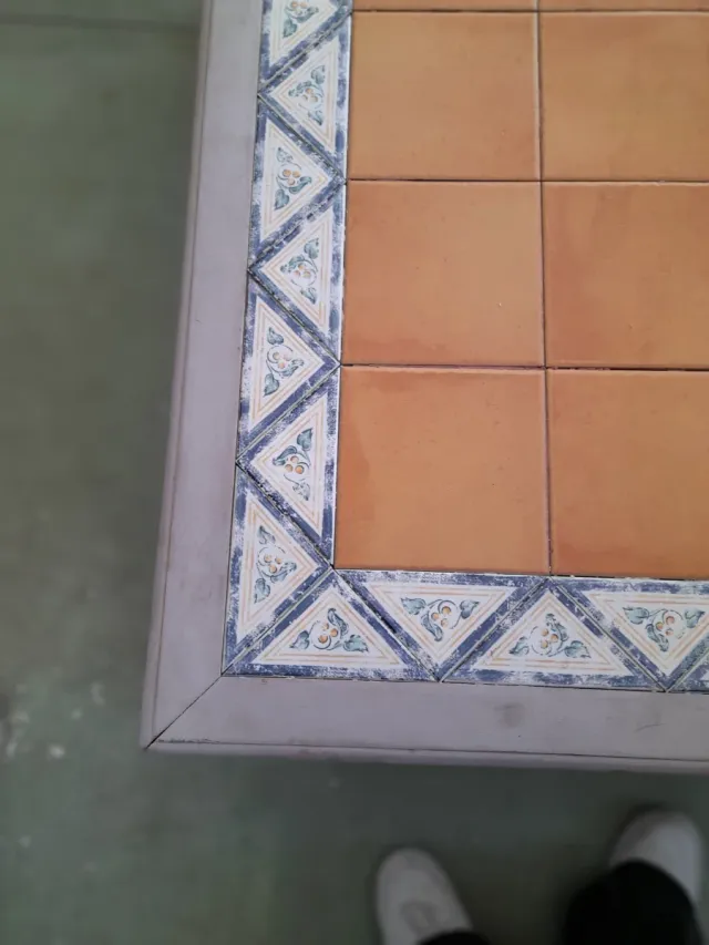 Mesa de centro cerámica y madera