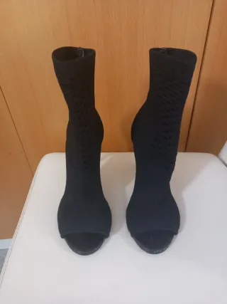 Sandalias calcetín elásticas negras