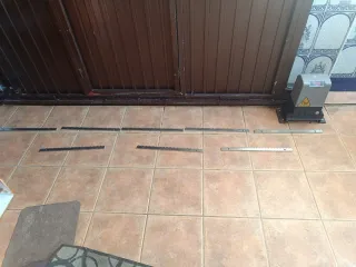 8 Guías/Cremallera para puerta corredera de garaje