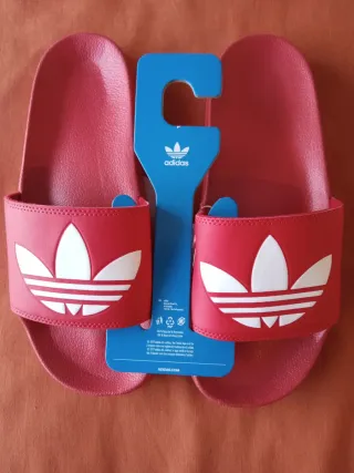 Chanclas Adidas Rojas Hombre