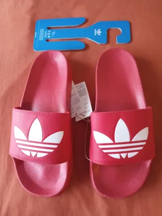 Chanclas Adidas Rojas Hombre