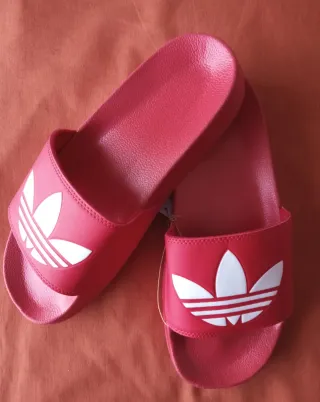 Chanclas Adidas Rojas Hombre