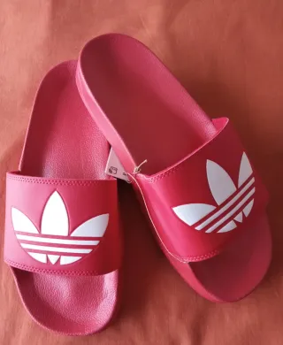 Chanclas Adidas Rojas Hombre