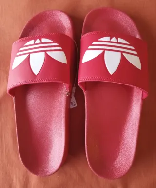 Chanclas Adidas Rojas Hombre