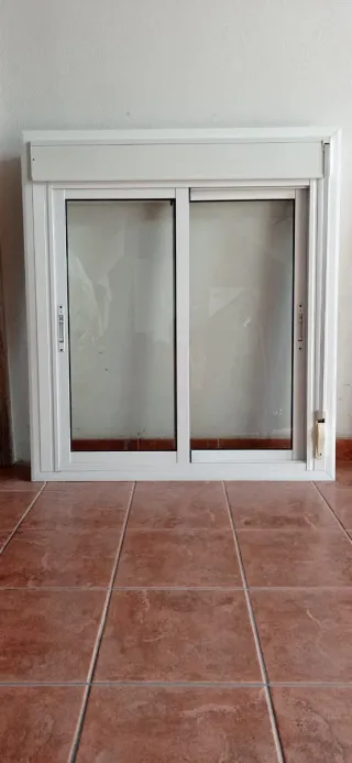 Ventana corredera aluminio blanco