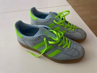 Adidas Gazelle Azul y Verde Neón