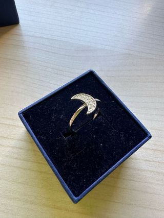 Anillo Luna Swarovski Plata