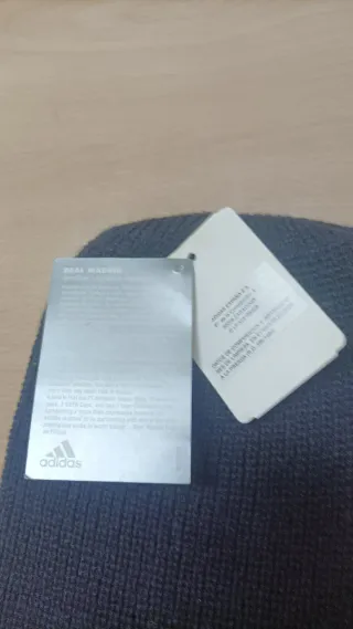 Gorro Real Madrid Adidas Negro Nuevo