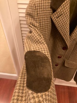 Chaqueta de cuadros con coderas