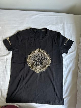 Camiseta Versace Negra Medusa