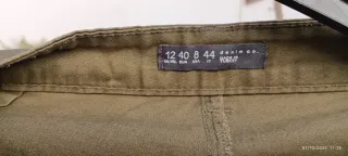 Pantalón cargo mujer verde militar