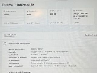Portátil MSI i7 GTX 1650 1TB SSD 16GB RAM GTX 1650