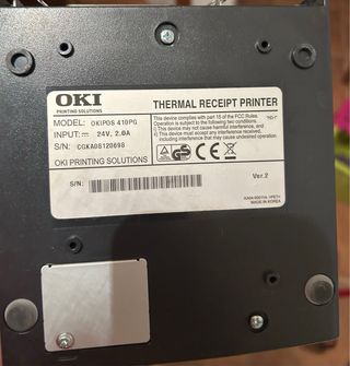 Impresora de Tickets Okipos Negra/Gris