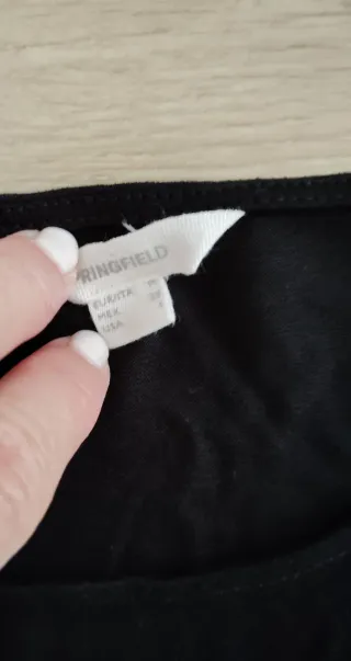 Camiseta Springfield M Encaje Negro