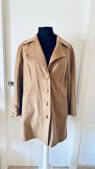 Abrigo corto vintage 70s beige