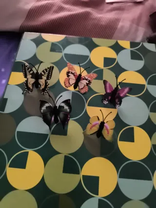 Lote 5 chinchetas mariposa