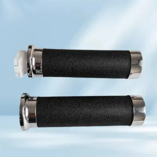 Puños Moto Cromados y Negros Nuevos Honda