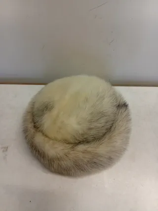 Cappello donna invernale grigio/bianco