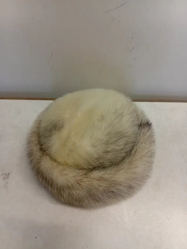 Cappello donna invernale grigio/bianco