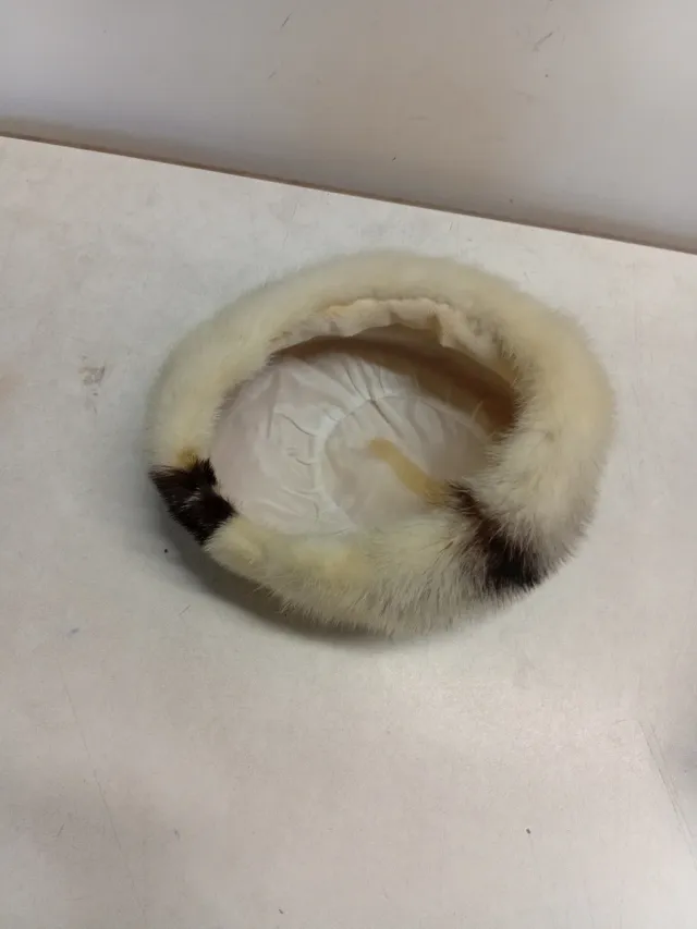 Cappello donna invernale grigio/bianco