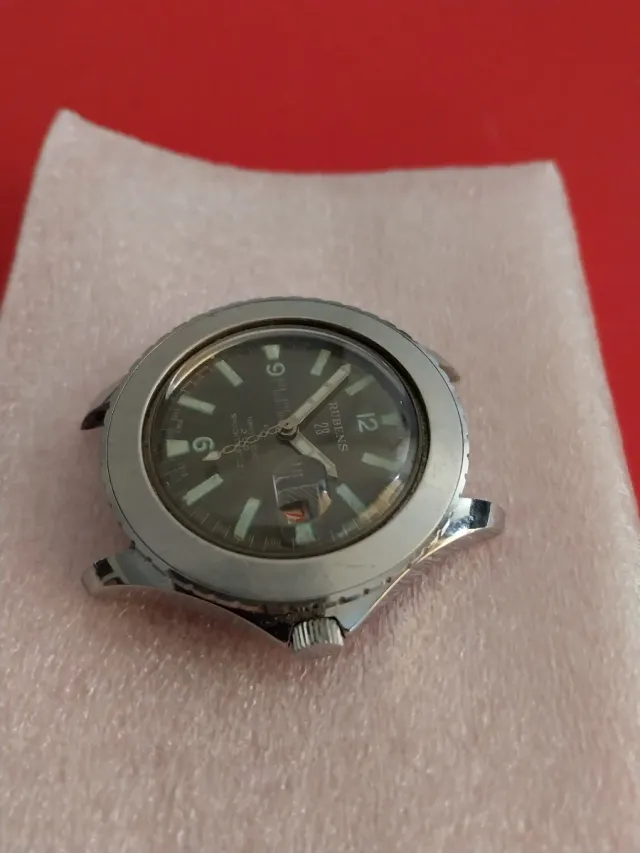 Relógio Rubén Navy. Mergulho Vintage 70s 23 Joias
