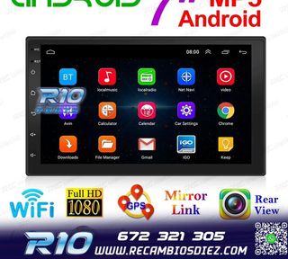 RADIO 9" GPS ANDROID 13 2DIN TÁCTIL BLUETOOTH USB SD