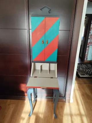 Mueble pequeño guardar joyería, escritorio pequeño