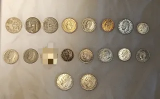 Lote de 17 monedas antiguas