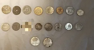 Lote de 17 monedas antiguas