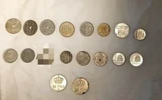 Lote de 17 monedas antiguas