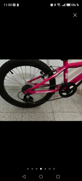 Bicicleta Infantil Rosa B-PRO 20
