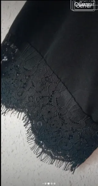 Blusa Zara Negra Talla S