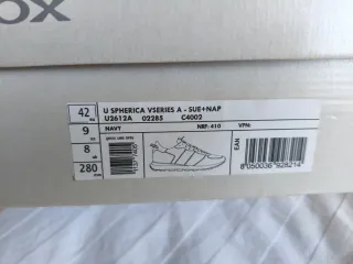 Zapatillas Geox Azul Marino y Blanco