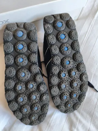 Zapatillas Geox Azul Marino y Blanco