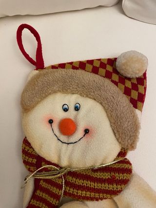 Decorazione porta regali pupazzo neve Natale