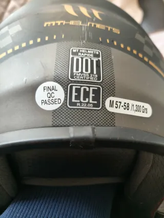 Casco MT Rapide Revival Negro Mate Talla M