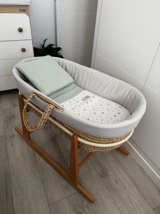 Moisés bebé Cambrass verde menta