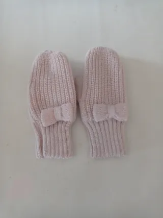 Conjunto Gorro y Manoplas Niña talla 4-8