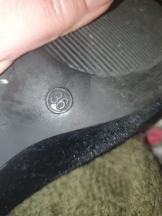 Botas de terciopelo negras