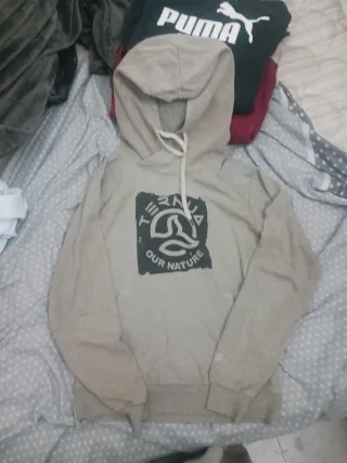 Sudadera Our Nature beige con logo