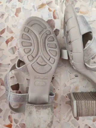 Sandalias Callaghan Talla 37 Plata