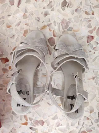 Sandalias Callaghan Talla 37 Plata